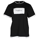 MM6 Maison Margiela T-Shirt mit Rundhalsausschnitt aus schwarzer Baumwolle - Maison Martin Margiela