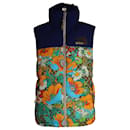 Gucci x The North Face Floral Padded Vest in Multicolor Polyamide