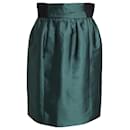 Alberta Ferretti Skirt in Green Silk 