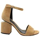 Alexander Wang Abby Sandals in Tan Suede