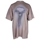 Acne Studios Edra Airbrush T-shirt oversize in cotone grigio