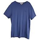 Burberry T-shirt à col rond en coton bleu