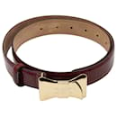 Cintura con fibbia ad arco Gucci 95 cm in Vernice Rossa