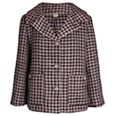 Gucci Houndstooth Jacket in Pink Wool
