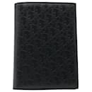 Dior Oblique Bi-Fold Cardholder in Navy Leather