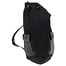 Gianni Versace Shoulder Bag Nylon Black Auth bs5993