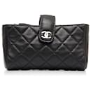 CHANEL Crumpled Glazed Lambskin Quilted Waist Bag Fanny Pack Pink 553090