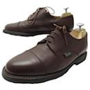 PARABOOT DERBY SHOES AZAY GRIFF 7.5 41.5 BROWN LEATHER SHOES - Paraboot