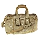 Chloe Etel Hand Bag Leather 2way Gold Tone Auth yk7356 - Chloé