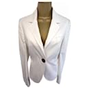 Burberry Veste d'été en coton blanc pour femme , Blazer Royaume-Uni 8 US 4 UE 36