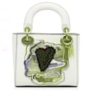 Dior White Niki De Saint Phalle Mini Calfskin Dioramour Lady Dior