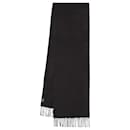 Ambroise Embroidered Scarf - A.P.C. - Wool - Black - Apc