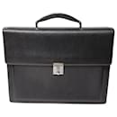 Salvatore Ferragamo Revival Briefcase in Black Leather