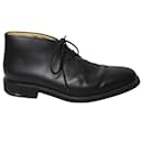 Tod's Desert Boots in Black Calfskin Leather