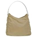 PRADA Shoulder Bag Nylon Beige Auth cl581 - Prada