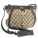 Gucci GG Canvas Abbey D-Ring Crossbody Bag Canvas Crossbody Bag 203257 in Excellent condition