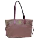 PRADA Tote Bag Nylon Pink Auth bs6071 - Prada