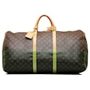 Louis Vuitton Brown Monogram Keepall 60