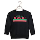 ****GUCCI Schwarzes Sweatshirt mit Gucci-Print