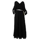 ***Walk Of Shame Wool and Silk Lace-up Maxi Dress - Autre Marque
