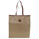 CELINE Macadam Canvas Shoulder Bag PVC Leather Beige Auth 45023 - Céline