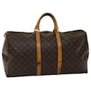 Louis Vuitton Monograma Keepall 55 Boston Bag M41424 LV Auth ki3066