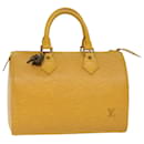 Louis Vuitton Epi Speedy 25 Hand Bag Tassili Yellow M43019 LV Auth 45649
