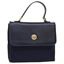 Burberrys Nova Check Handtasche Nylon Leder Blau Auth yk7428 - Autre Marque