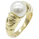 *Bvlgari BVLGARI Paso Doppio Ring Ring Jewelry K18 (Yellow gold) Pearl Women's White [Used] white - Bulgari