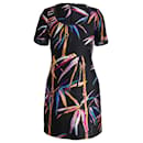 Emilio Pucci Bamboo Print Dress in Black Polyester