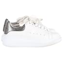 Alexander McQueen Oversized Low Top Sneakers in White Leather  - Alexander Mcqueen
