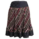Anna Sui Printed Knee Length Skirt in Multicolor Silk