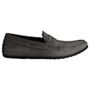 Tod's Gommino Driving Loafers in Grey Leather 