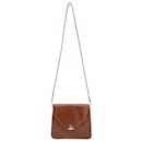 Salvatore Ferragamo Small Crossbody Bag in Brown Leather