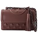 Fleming Small Convertible Bag - Tory Burch - Leather - Brown