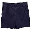 BEIM.P.C. Frottee-Shorts aus marineblauer Baumwolle - Apc