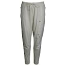 Pantaloni sportivi con coulisse Tom Ford in pelle bianca