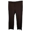 Theory Demitria Trousers in Brown Wool