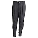 Tom Ford Zipper Detail Trousers in Black Viscose