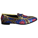Gucci Jordaan Loafers in Multicolor Jacquard Fabric