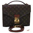 Louis Vuitton-Monogramm Monceau 28 Handtasche 2Weg M51185 LV Auth 45646