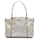 Gucci Silver GG Imprime Joy Tote Bag