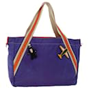 PRADA Tote Bag Nylon Purple Orange Auth bs6261 - Prada
