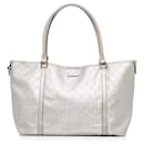 Gucci Silver GG Imprime Joy Tote Bag
