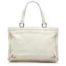 Gucci White Abbey D-Ring Tote