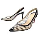 NEW CHRISTIAN LOUBOUTIN KATE SLING LACE SHOES 36.5 PUMPS SHOES - Christian Louboutin