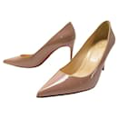 NEW CHRISTIAN LOUBOUTIN KATE SHOES 85 Shoes 35.5 NUDE LEATHER SHOES - Christian Louboutin