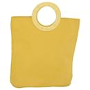 CELINE Hand Bag Nylon Yellow Auth ar9694b - Céline