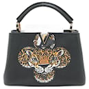 Capucines BB 2way Taurillon Leather Trapped Leopard Black - Louis Vuitton