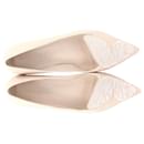 Sophia Webster Butterfly Embellished Ballet Flats in Pastel Pink Leather - Sophia webster